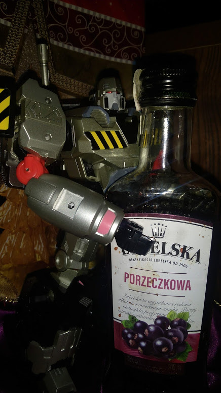 Megatron the miner with a bottle